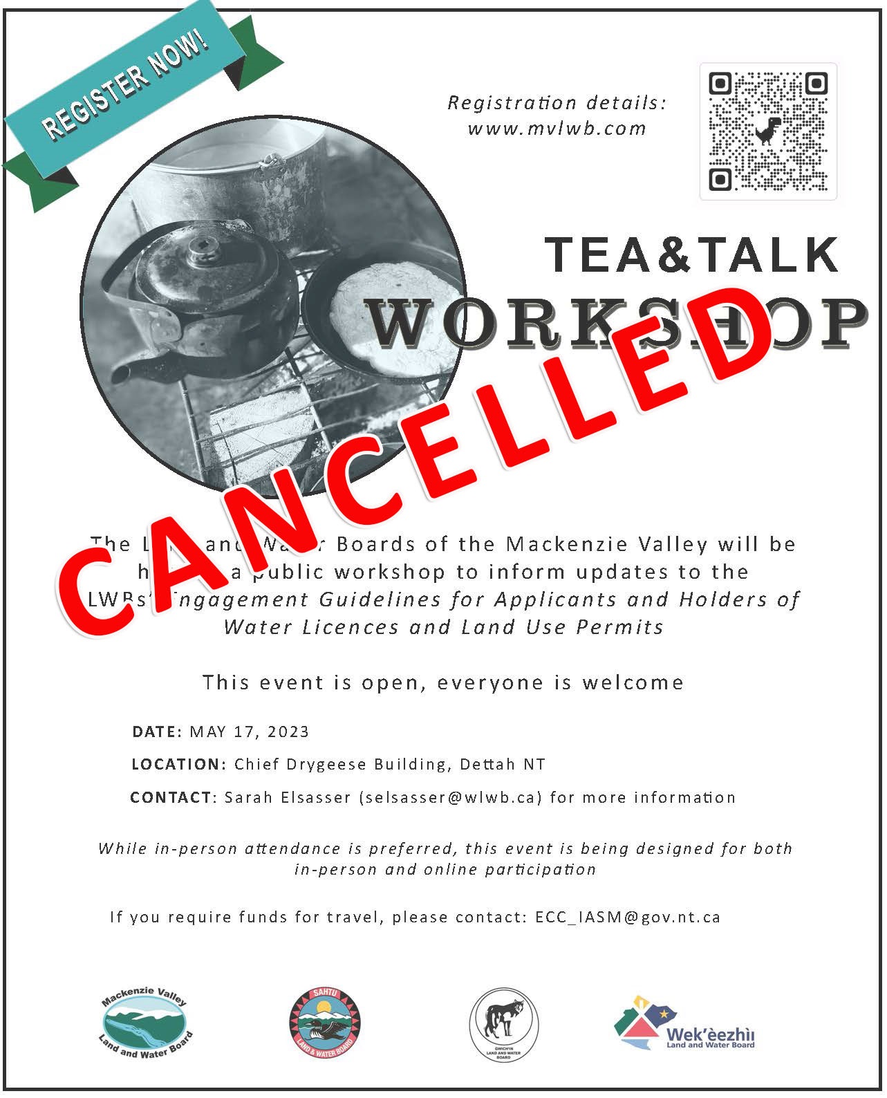 CANCELLED: Tea and Talk: LWB Engagement Guidelines Workshop